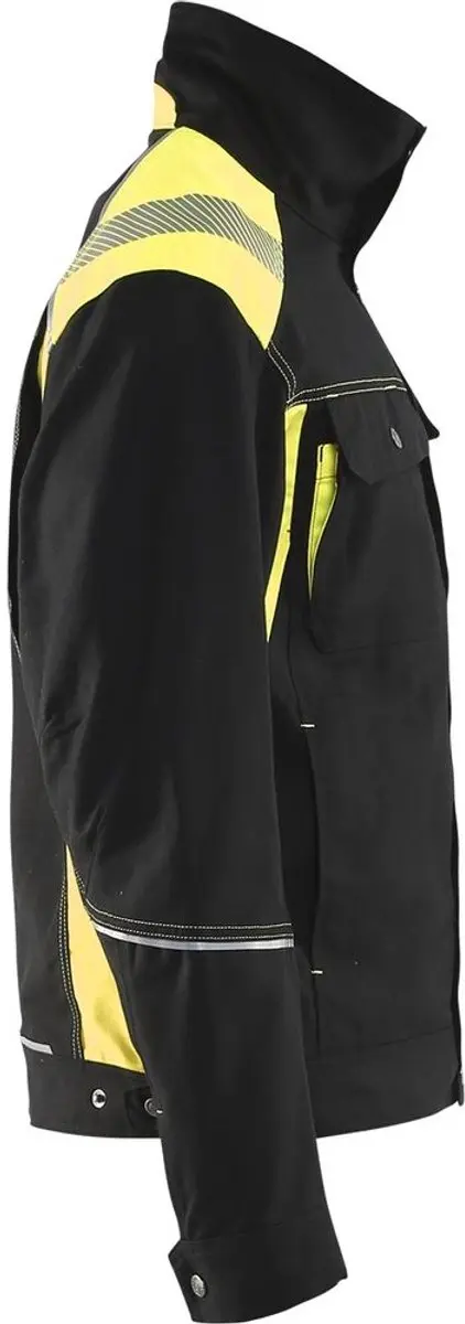 Blåkläder 4095-1370 Jack Ongevoerd Visible 4XL - Zwart/Geel