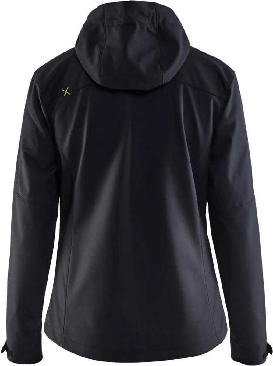 Blåkläder 4919 Dames Softshell Werkjas - XL - Zwart/Geel