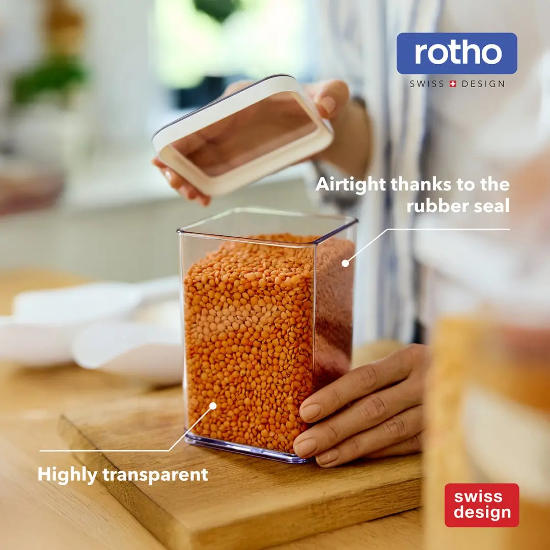 Rotho LOFT Premium Bewaarbussen 19-delig - 1L - Wit