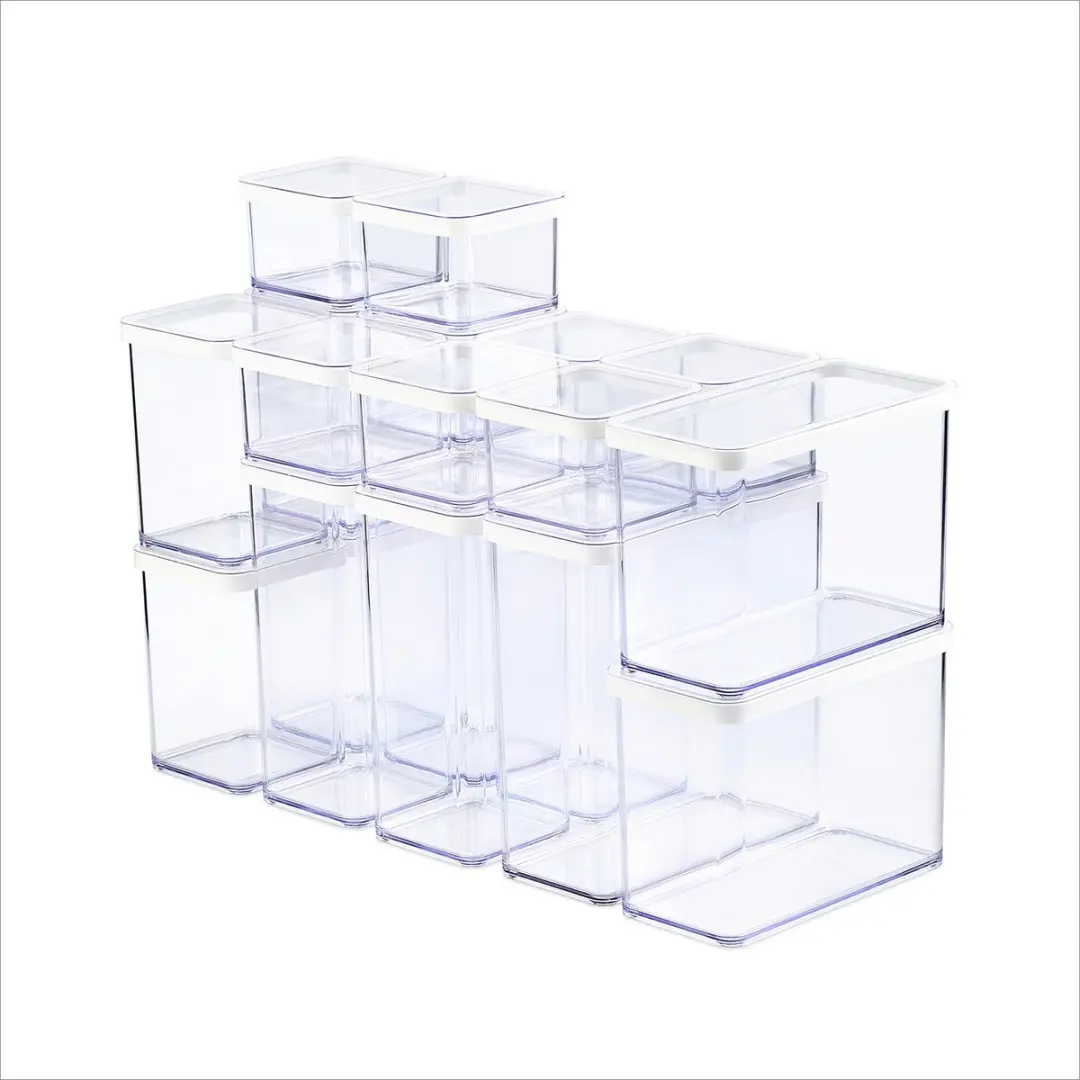 Rotho LOFT Premium Bewaarbussen 19-delig - 1L - Wit