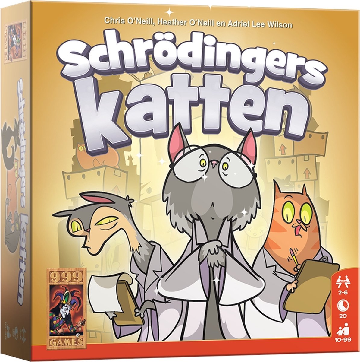 999 Games - Schrödinger's Katten - Dobbelspel - Blufspel