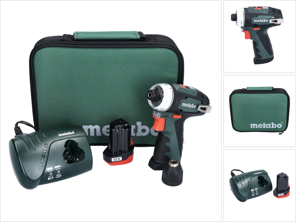 Metabo Powermaxx BS 600079500 Boorschroefmachine 2000mAh - 2 snelheden - afbeelding 2 van 6
