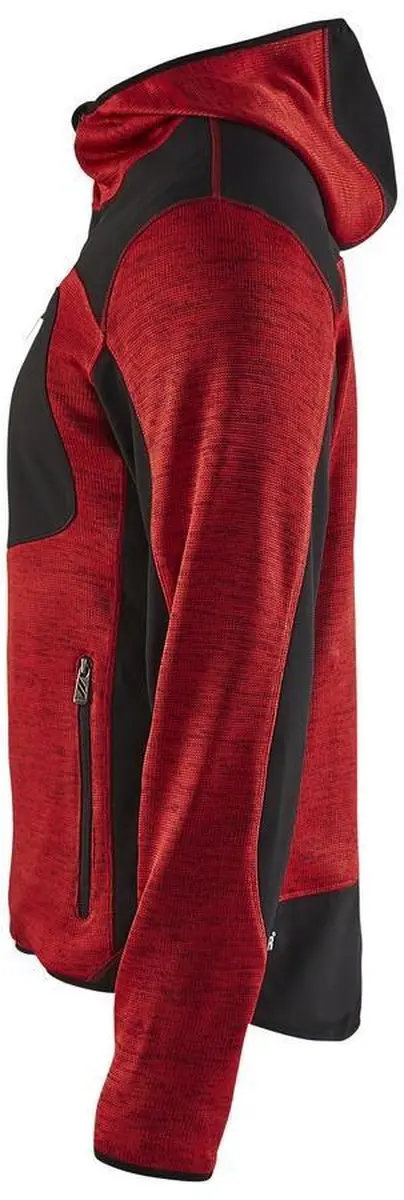 Blåkläder Gebreid Vest Softshell - Rood/Zwart XS