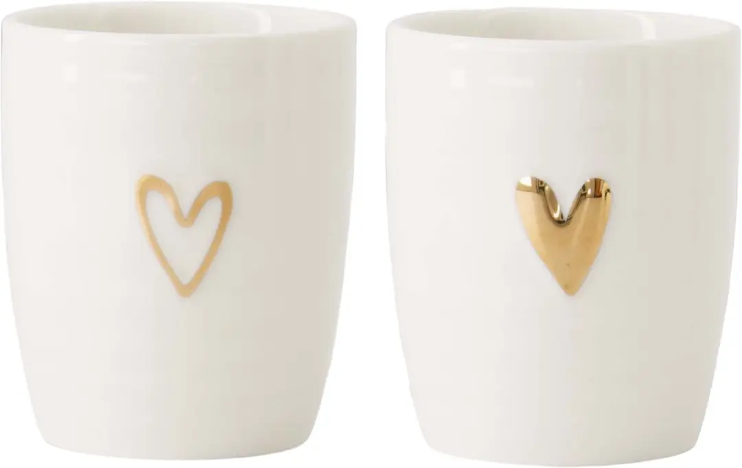 Zusss Espressomokjes Hartje Keramiek