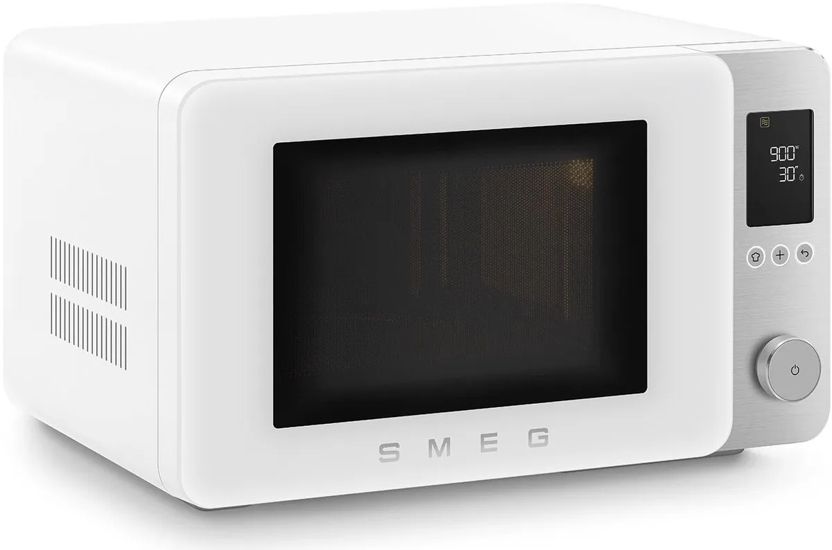 Smeg MOC02WHMEU Combi-magnetron met grill 2100W - 27L - Mat Wit