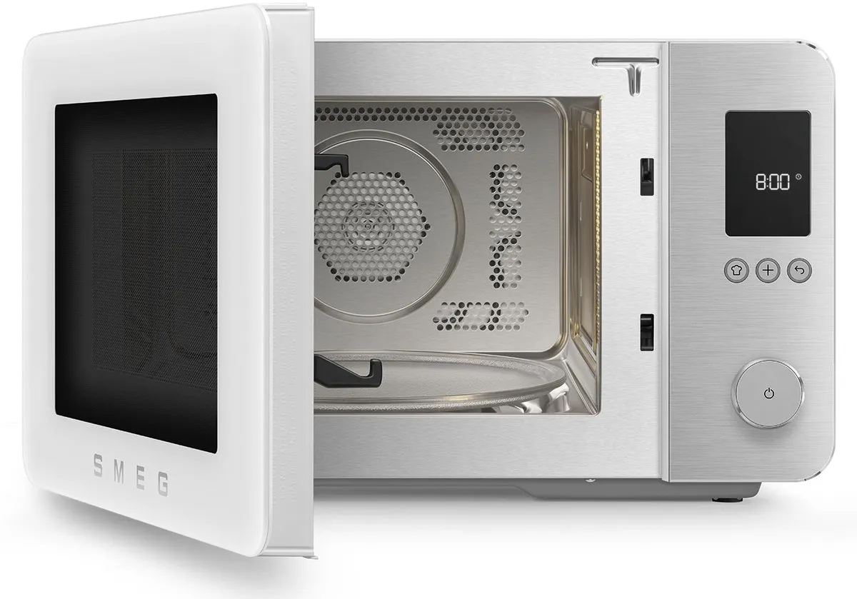 Smeg MOC02WHMEU Combi-magnetron met grill 2100W - 27L - Mat Wit