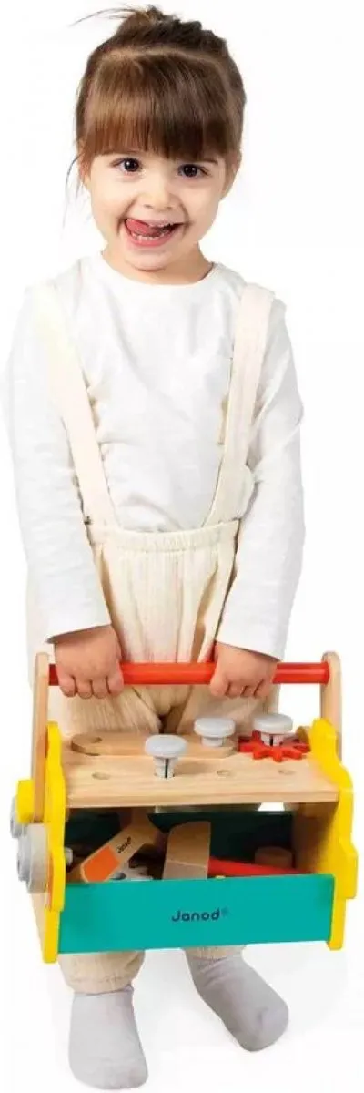 Janod Brico'Kids Robot Gereedschapskist 30-delig - Multicolor
