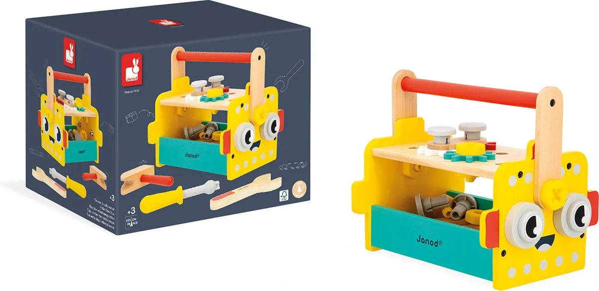 Janod Brico'Kids Robot Gereedschapskist 30-delig