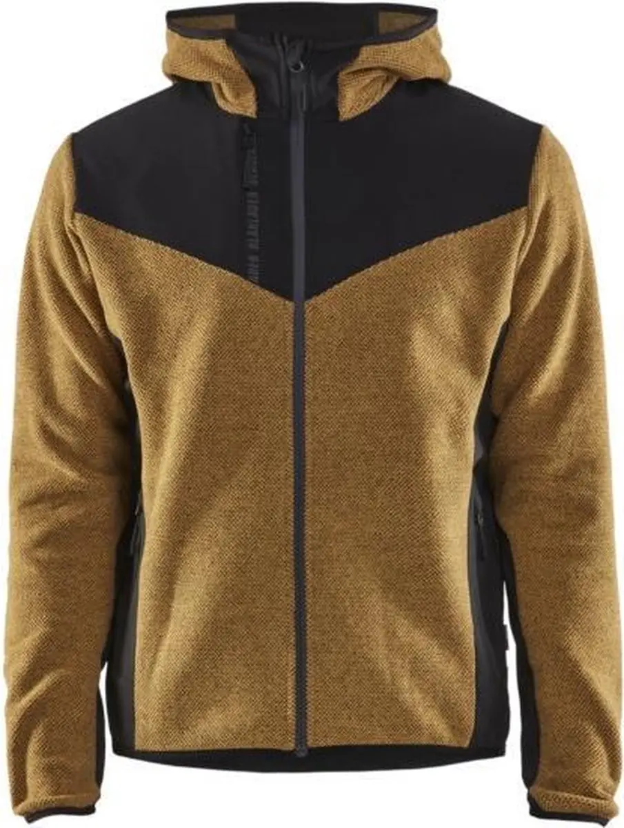 Blåkläder Gebreid Softshell Jack Honinggoud/Zwart
