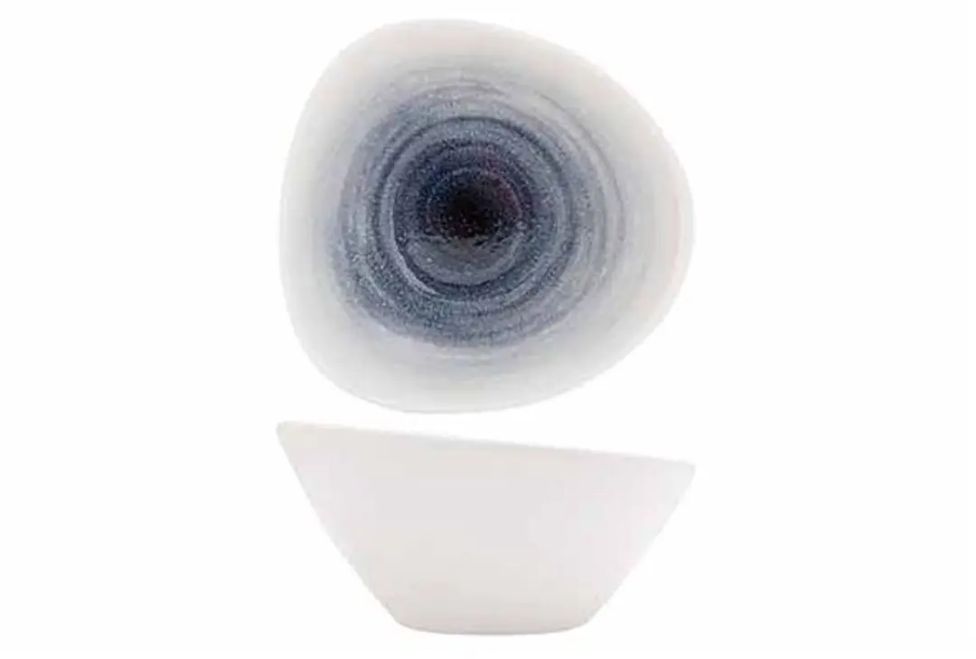 Nimbus Blue Driehoekige Bowl 16,6x16 Xh8cm