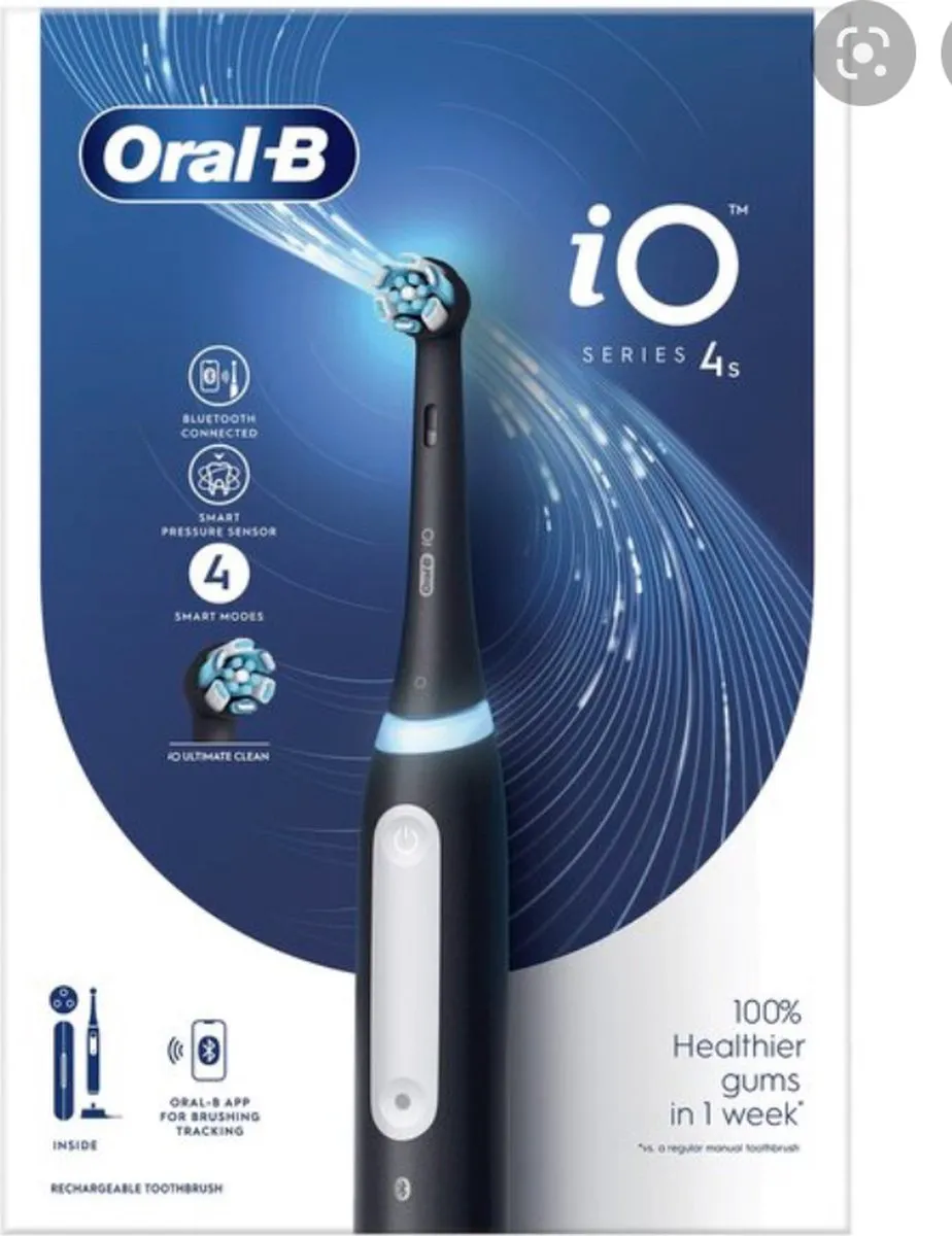 Oral-B IO Series 4S Elektrische Tandenborstel - Zwart - afbeelding 6 van 6