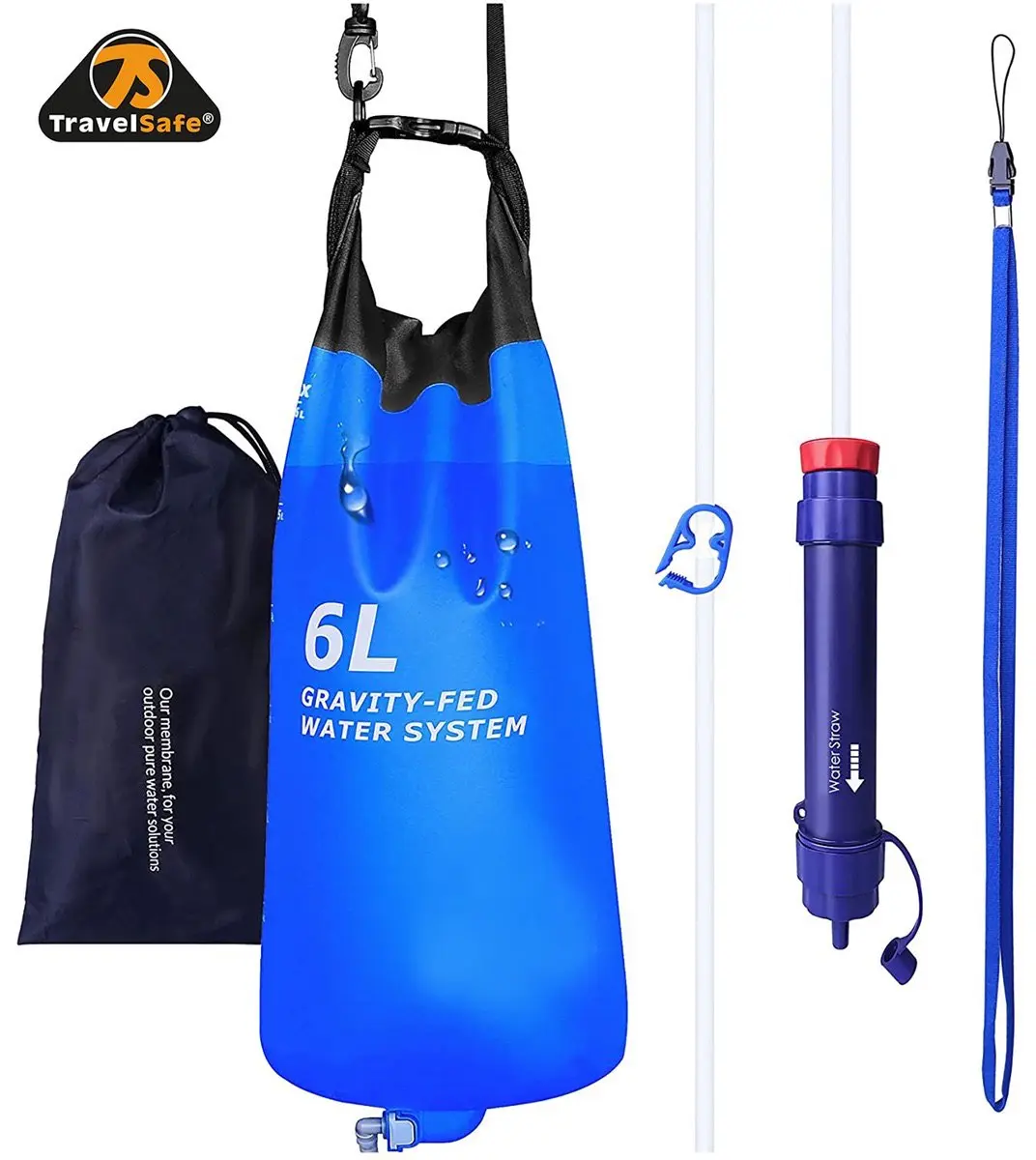 Travelsafe Travelline Waterzak 6L + Filter - Meerkleurig - afbeelding 6 van 6
