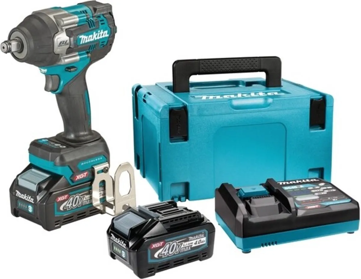 Makita XGT 40V max Slagmoersleutel 760Nm - 2x Accu BL4040