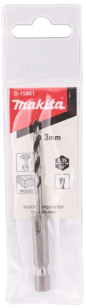 Makita Houtspiraalboor D-15861 - 75x1/4"