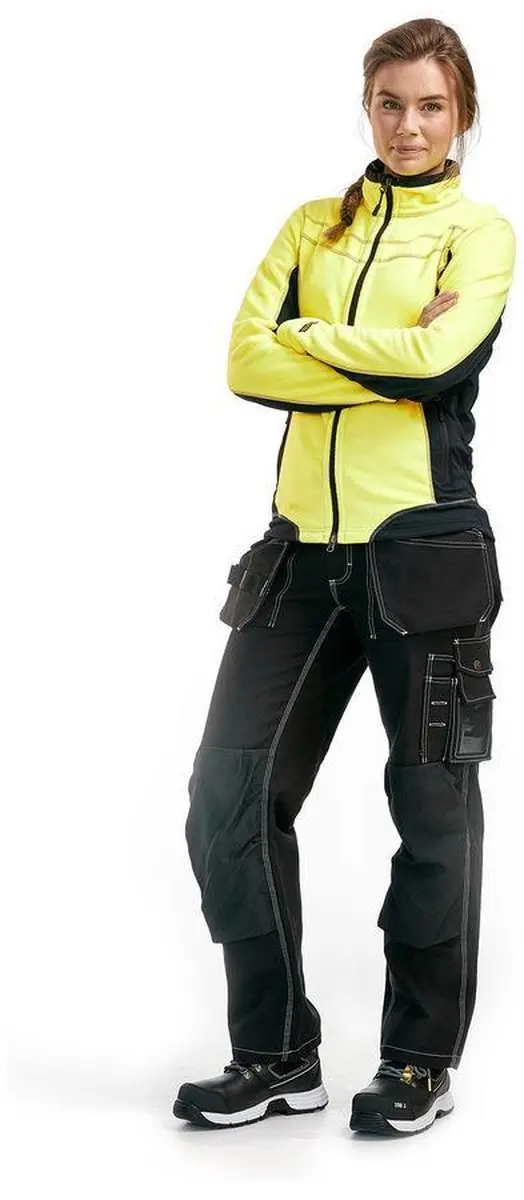 Blåkläder 4924-1010 Dames Microfleecevest - Geel/Zwart M