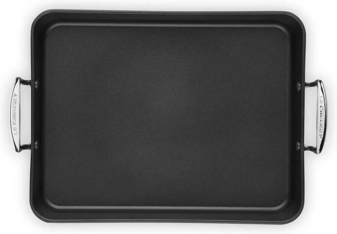 Le Creuset Braadslede Les Forgées TNS 35x27cm - 5.5L - Zwart