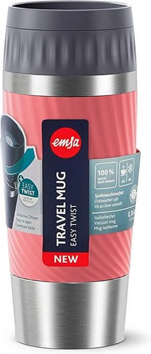 Emsa Travel Mug N2011600 - 360ml - Koraalrood