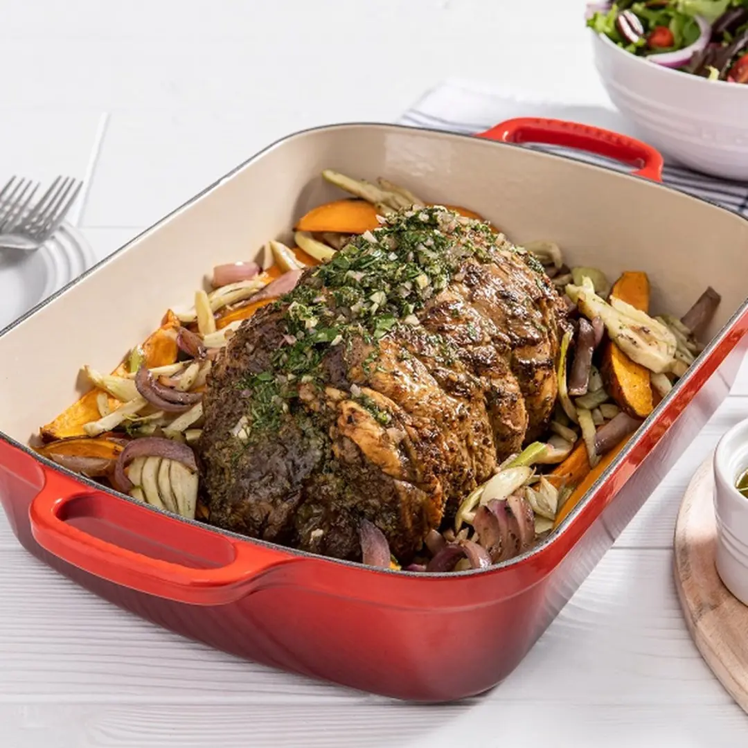 Le Creuset Braadslede Signature 37x29cm - 6.6L - Rood