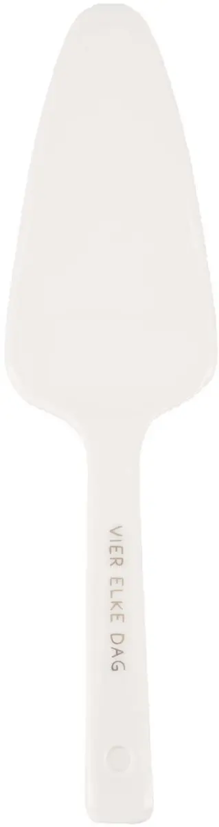 Zusss Cake Server Keramiek - White/Gold