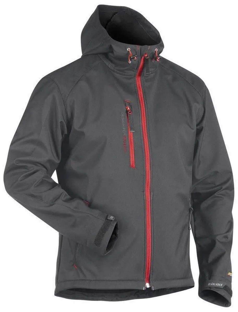 Blåkläder Softshell Jack 4949-2517 - Donkergrijs/Rood XL