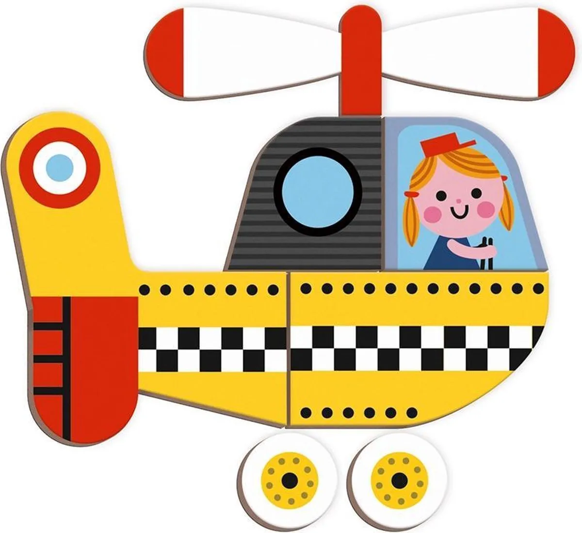 Janod Magnetibook Racers 7209 - Magneetboek met 50 Magneten