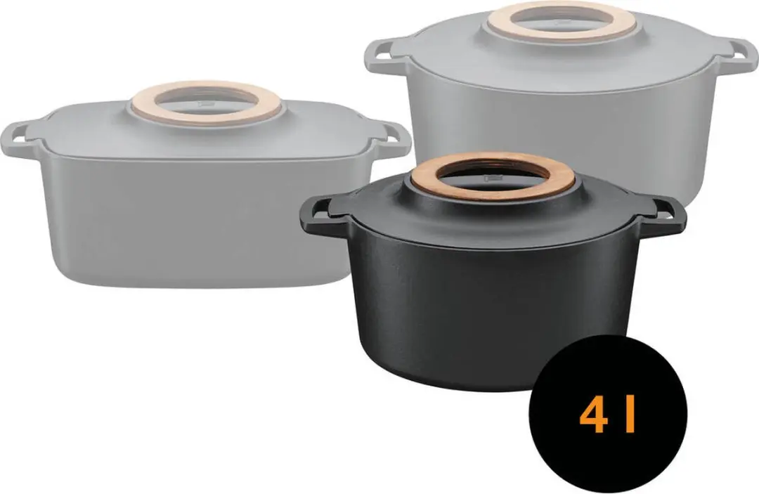 Fiskars Norden Braadpan Gietijzer 4L - 22cm - Zwart - afbeelding 6 van 6
