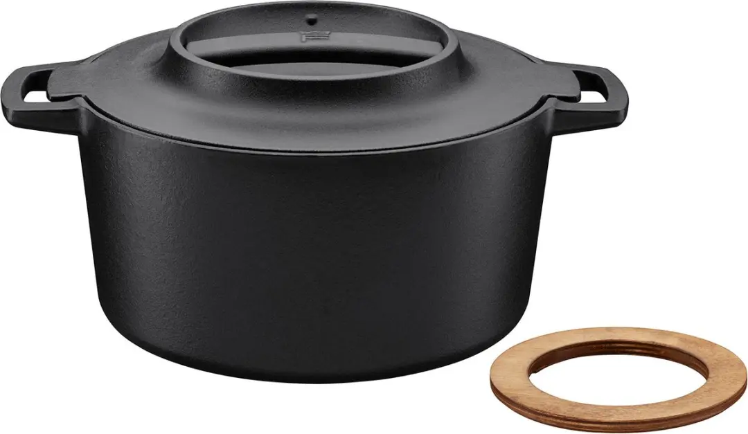 Fiskars Norden Braadpan Gietijzer 4L - 22cm - Zwart
