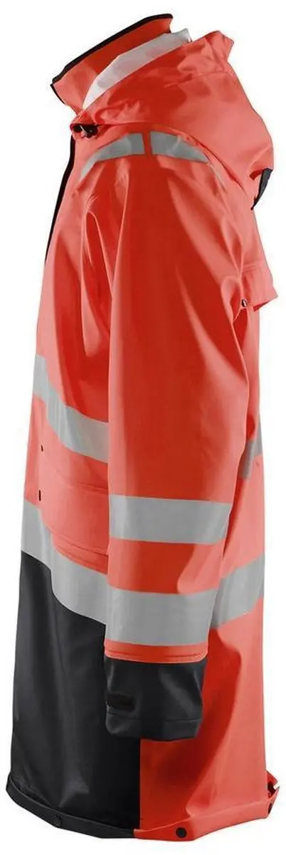 Blåkläder Regenjas High Vis LEVEL 2 - Rood/Zwart S