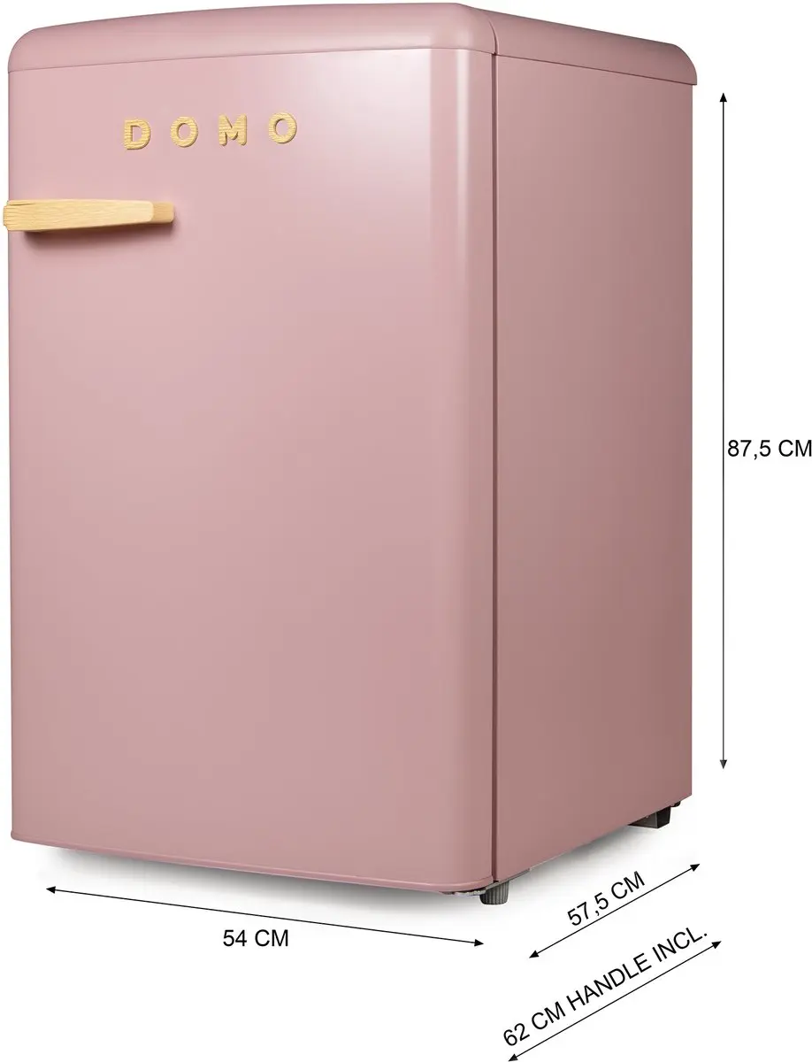 Domo DO91776R Retro Vriezer 80L - Roze