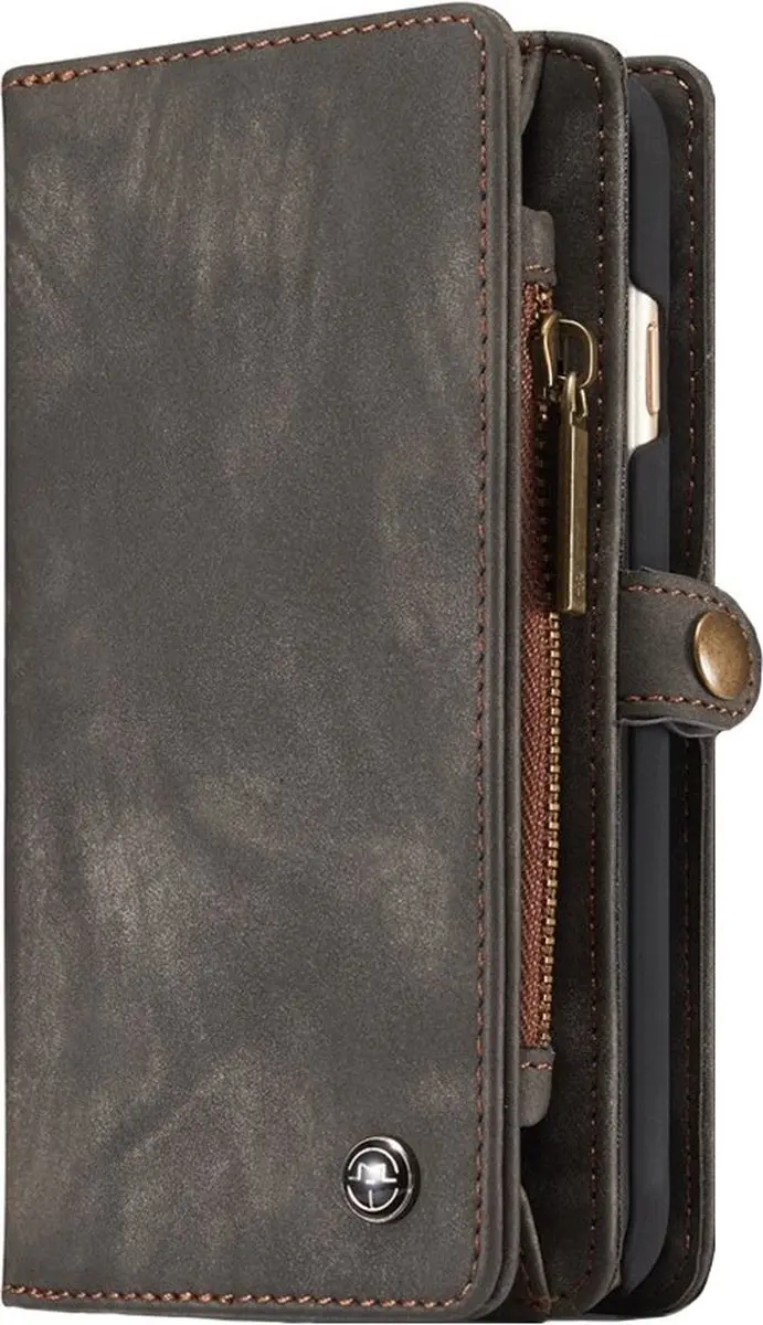 Caseme 008 Telefoonhoesje iPhone 6/6s - 8 Pasjes - Zwart