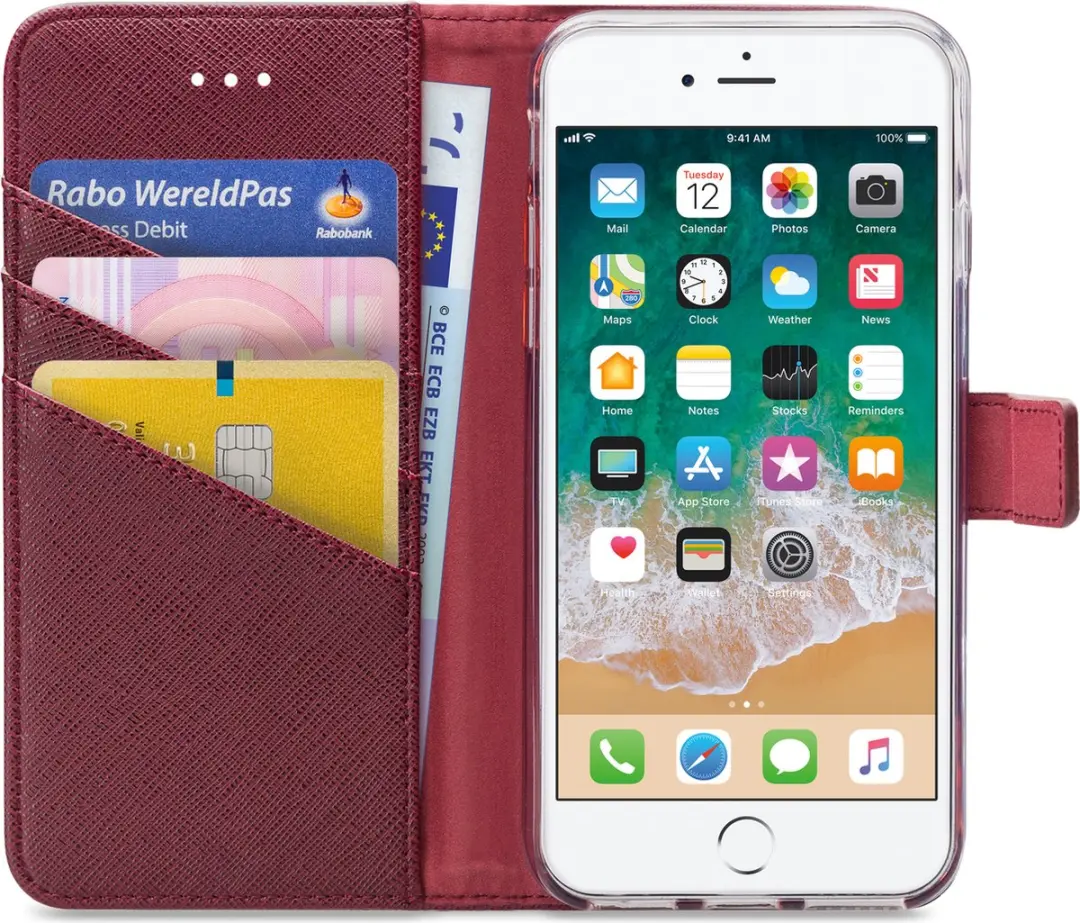 My Style MSFWLT1071 Telefoonhoesje iPhone 6/6s - Bordeaux Rood