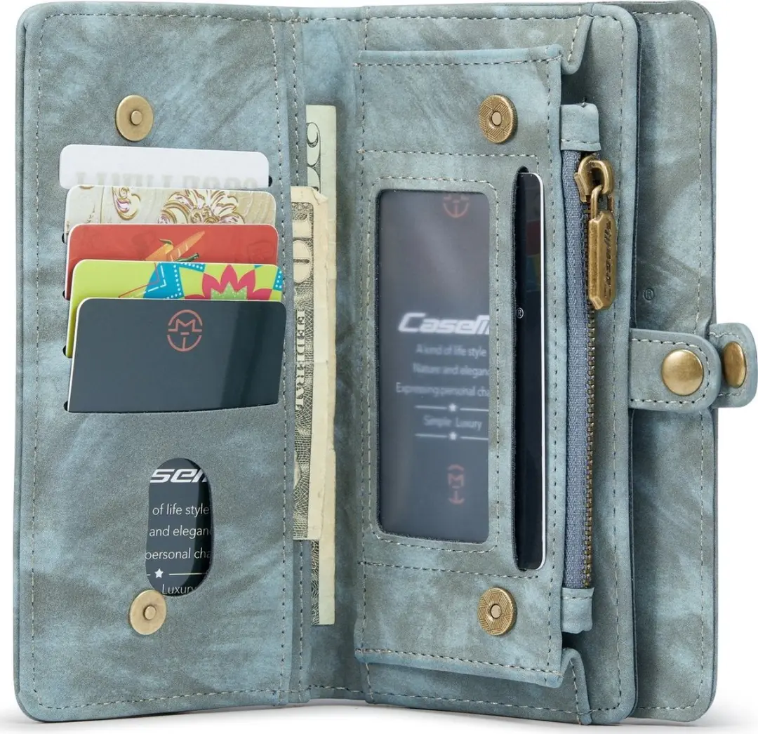 Caseme Luxe Wallet 2in1 Bookcase iPhone 13 - Blauw - 614536