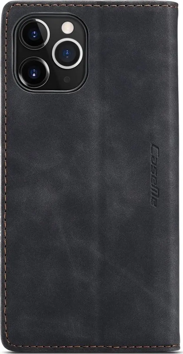 Caseme 013 Bookcase Portemonneehoesje - iPhone 12 Pro Max - 2 Pasjes - Zwart