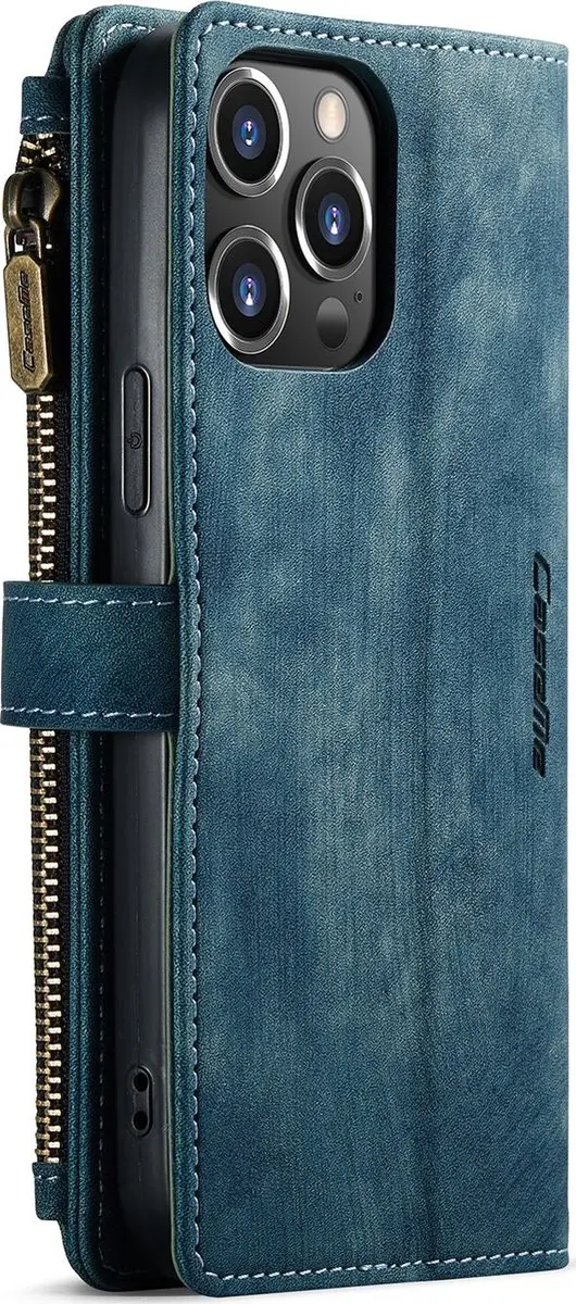 Caseme C30 Bookcase Portemonnee - iPhone 13 Pro Max - Blauw