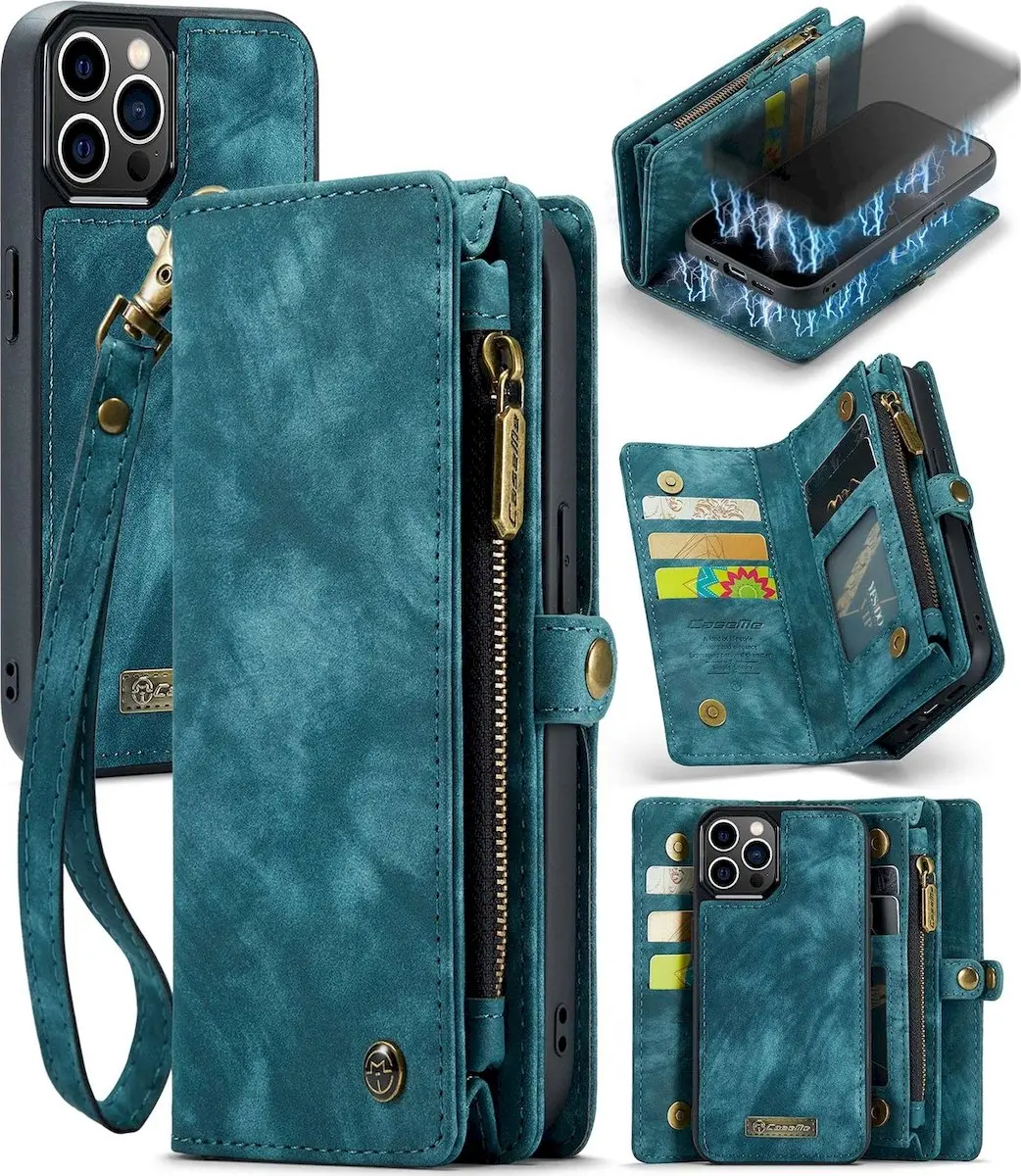 Caseme 008 Telefoonhoesje iPhone 12 Pro Max - Blauw