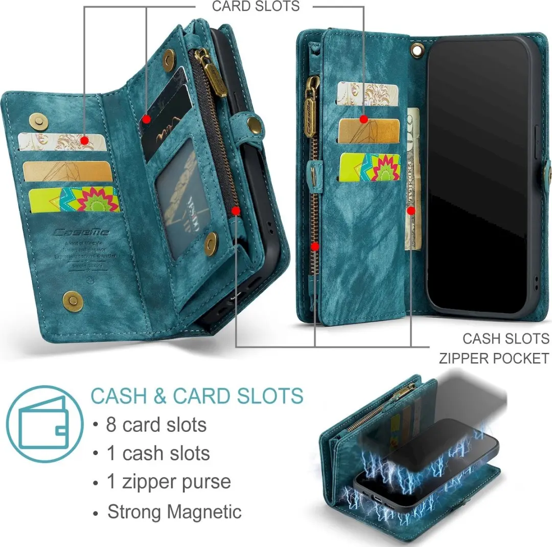 Caseme 008 Telefoonhoesje iPhone 12 Pro Max - Blauw - afbeelding 6 van 6