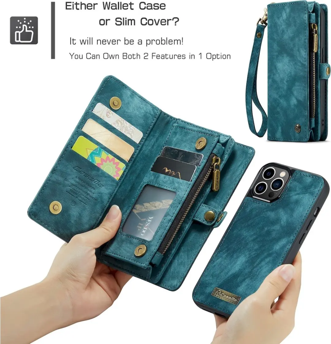 Caseme 008 Telefoonhoesje iPhone 12 Pro Max - Blauw
