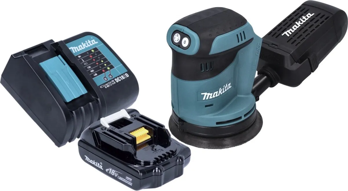 Makita DBO180SY1 Excentrische Schuurmachine 125mm - 18V - 1x 1,5Ah - afbeelding 5 van 5