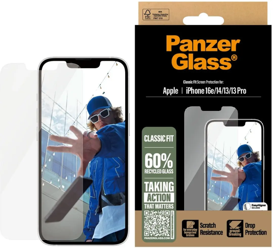 PanzerGlass Classic Fit iPhone 14 Screenprotector