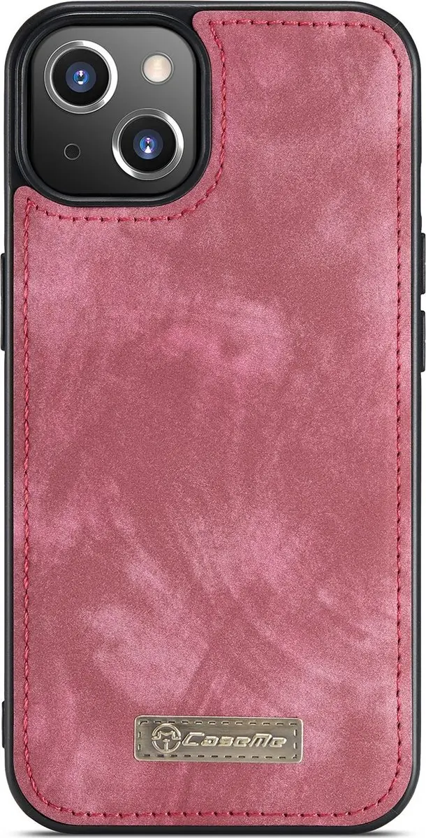 Caseme iPhone SE/5s/5 Billfold Lederen Hoes - 13 Kaartvakken - Rood