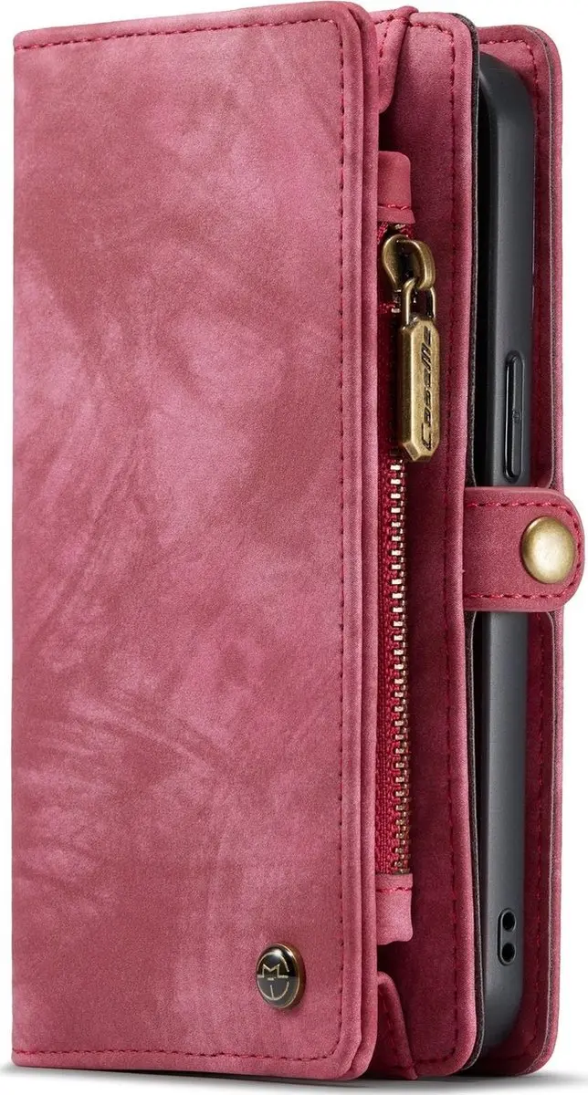 Caseme iPhone SE/5s/5 Billfold Lederen Hoes - 13 Kaartvakken - Rood
