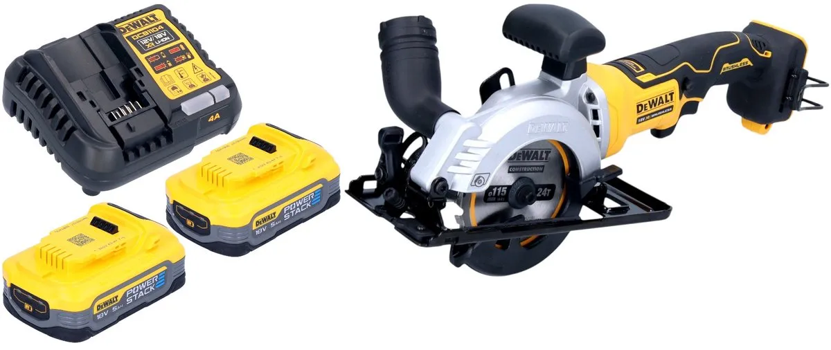 DeWalt DCS 571 H2 Accucirkelzaag 18V 115mm