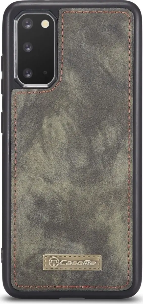 Caseme 008 Telefoonhoesje Samsung Galaxy S20 - 2in1 Bookcase - Zwart