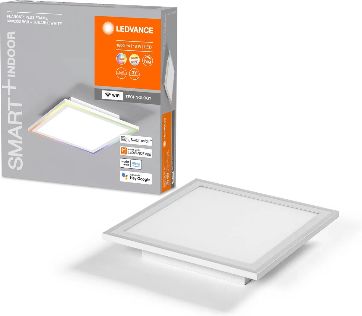 LEDVANCE SMART+ WiFi LED Framepaneel 18W - 2700K Wit