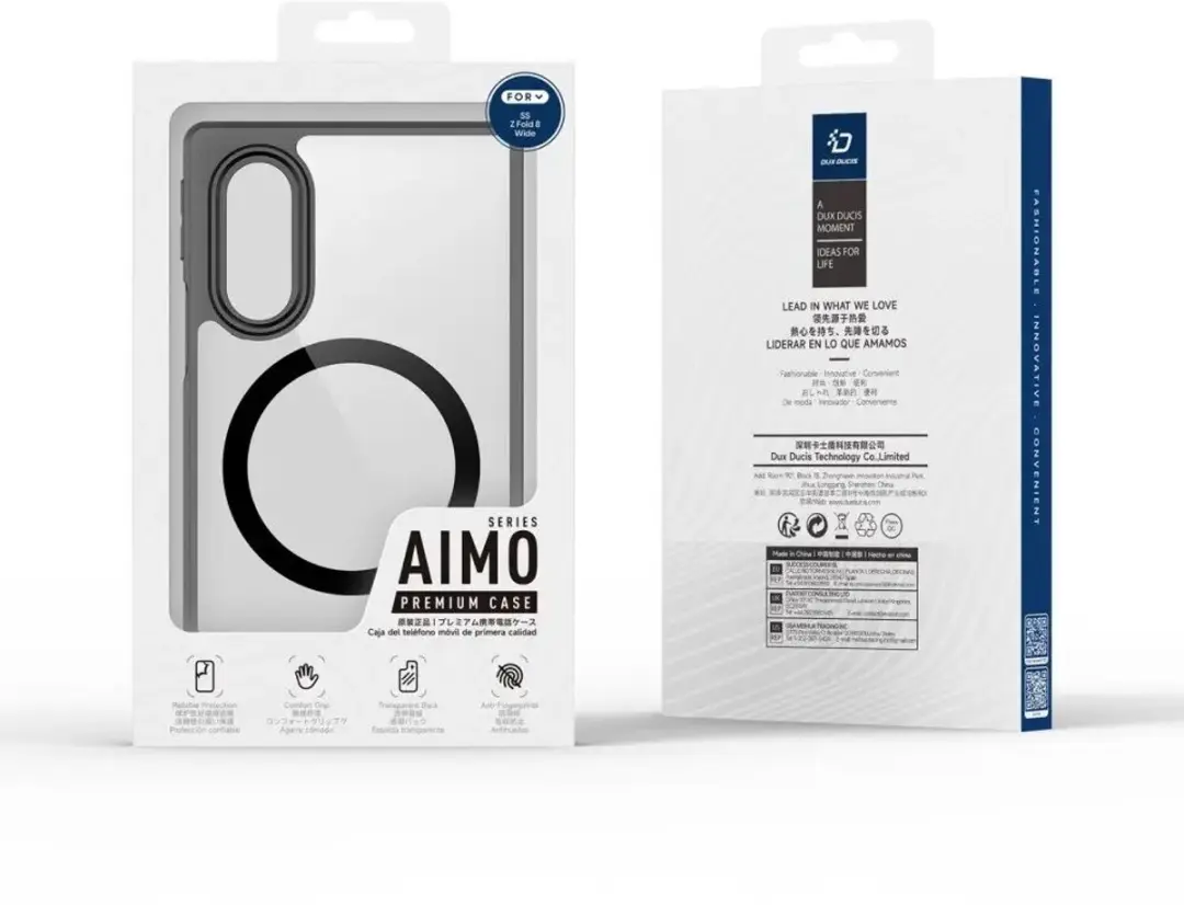 Dux Ducis Aimo Hoesje Samsung Galaxy Z Fold8 - Matte Zwart