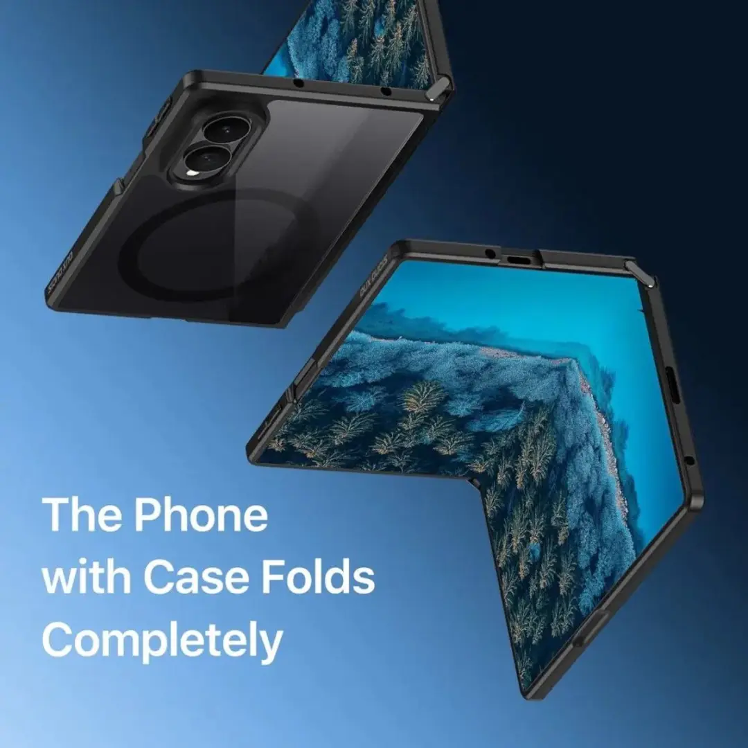Dux Ducis Aimo Hoesje Samsung Galaxy Z Fold8 - Matte Zwart