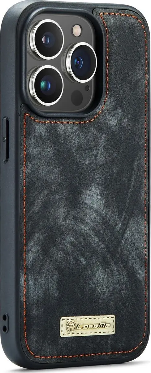 Caseme 008 Telefoonhoesje iPhone 14 Pro - 2in1 Bookcase - Zwart