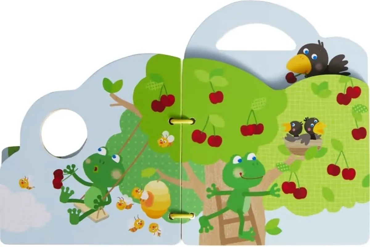 Haba Boomgaard Houten Babyboek - Meerkleurig