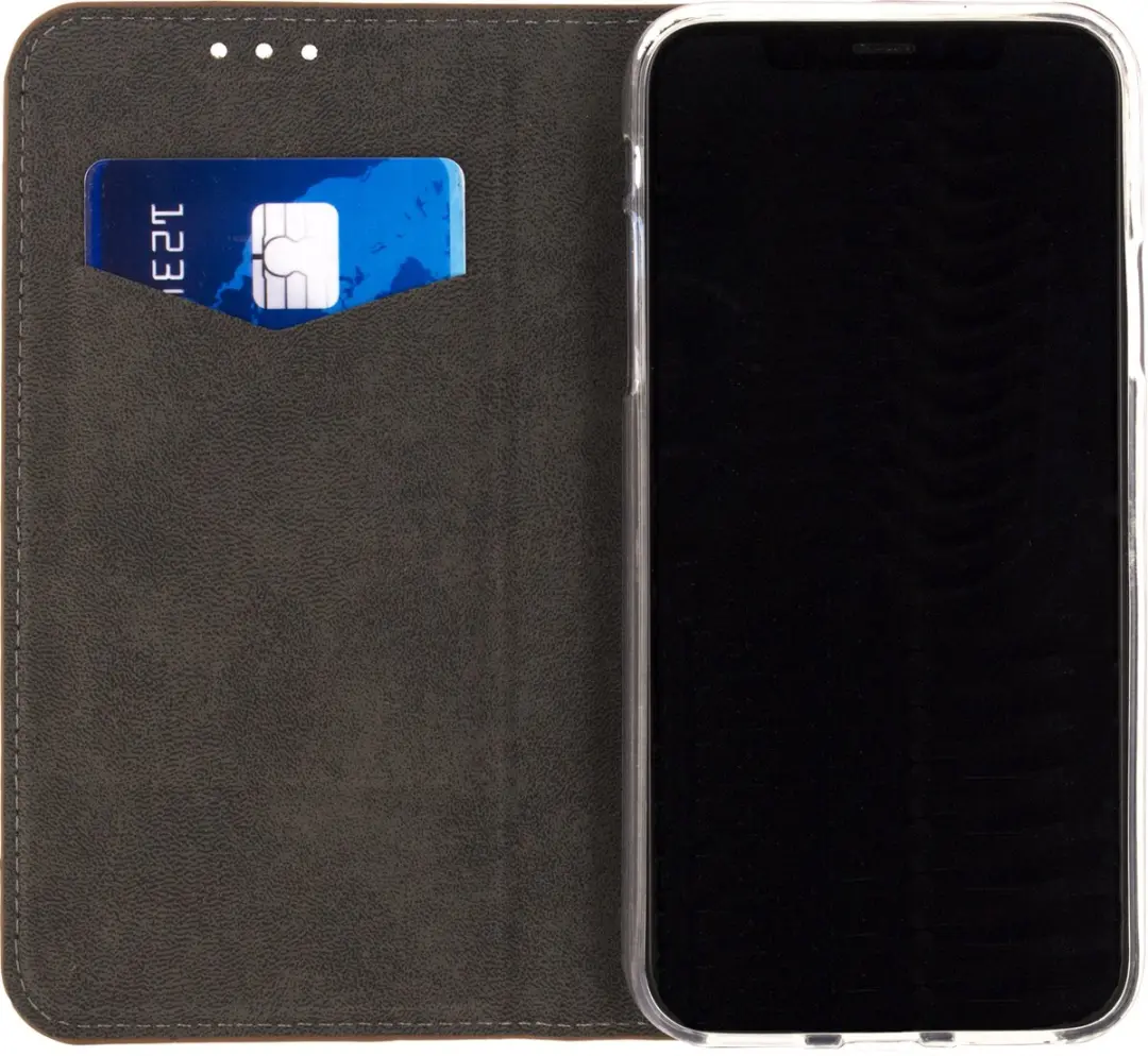 Mobilize Premium Gelly Bookcase iPhone XS Hoesje - Bruin MOB-PGBCBR-IPHX