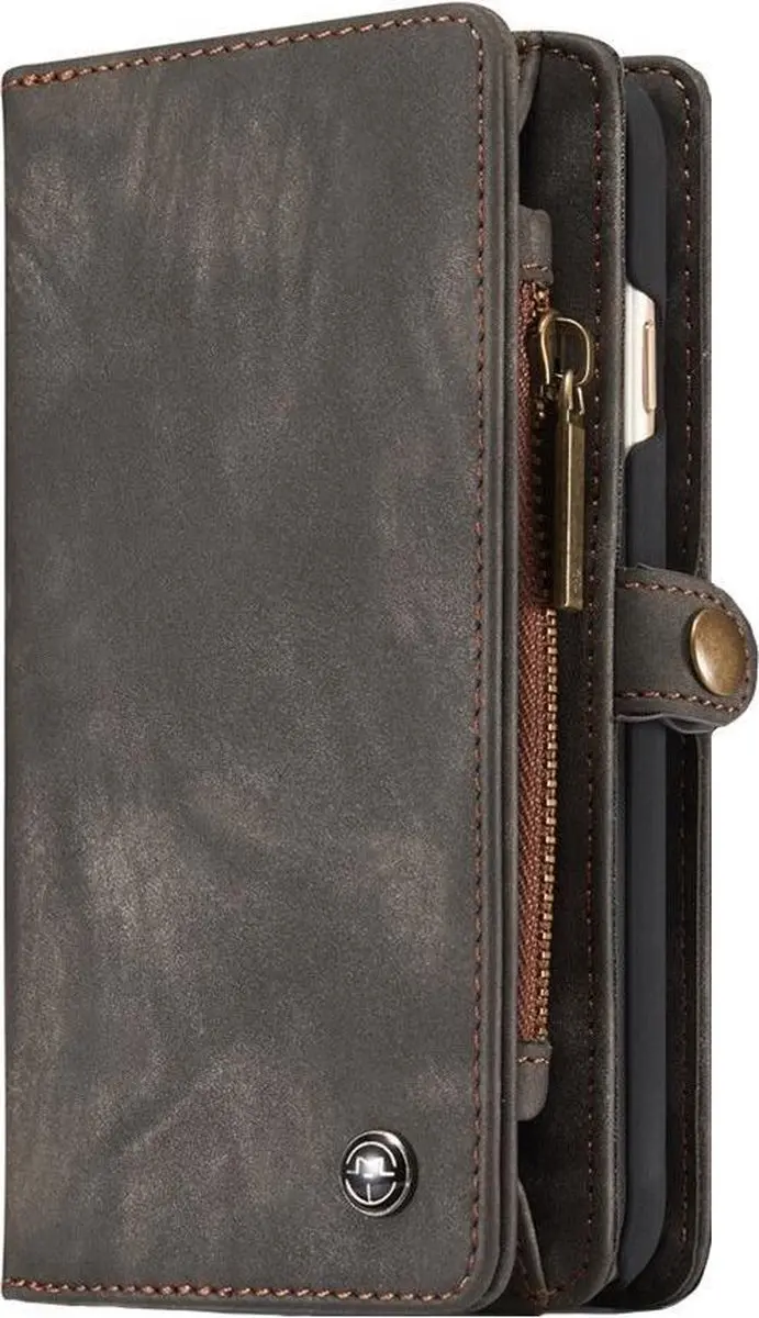 Caseme Luxury Wallet Case 551123 - Zwart - 8 Pasjes